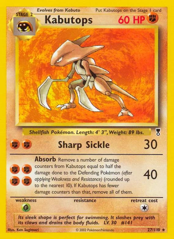 Kabutops #27 – Legendary Collection