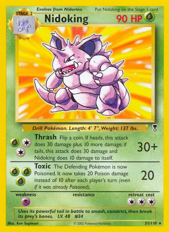 Nidoking #31 – Legendary Collection