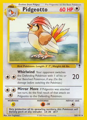 Pidgeotto Nr. 34 – Legendary Collection