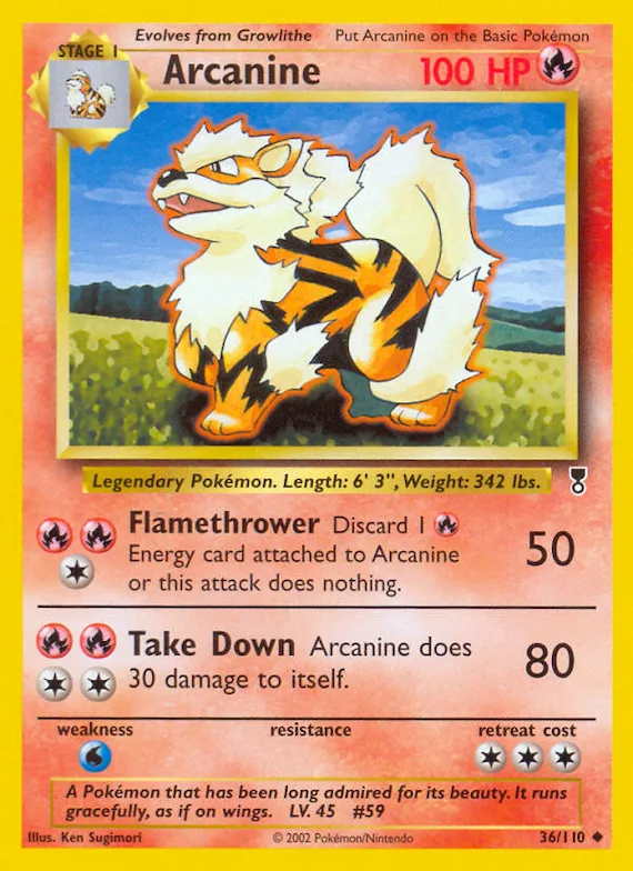 Arcanine #36 – Legendary Collection