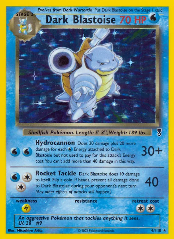 Dark Blastoise #4 – Legendary Collection