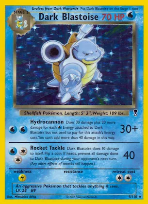 Dark Blastoise #4 – Legendary Collection