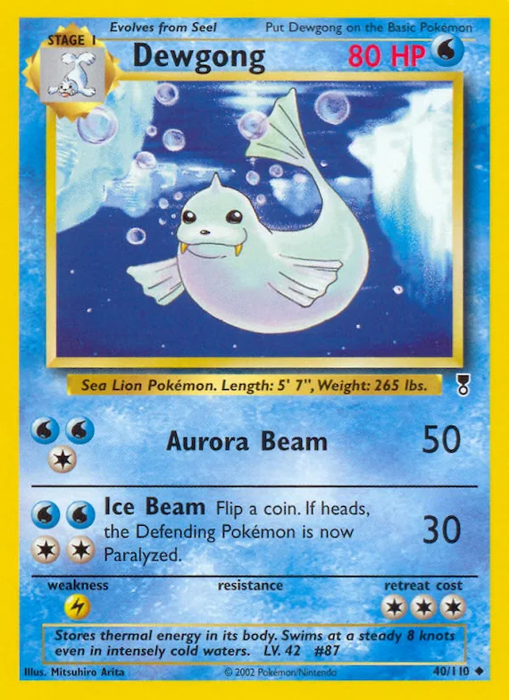 Dewgong #40 – Legendary Collection