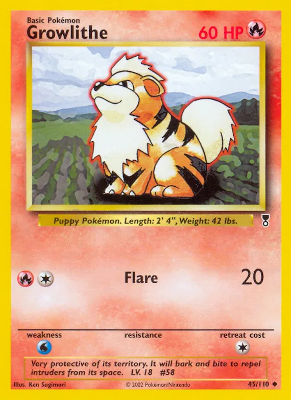 Growlithe #45 – Legendary Collection