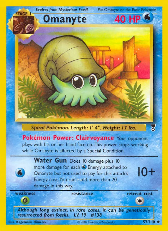 Omanyte #57 – Legendary Collection
