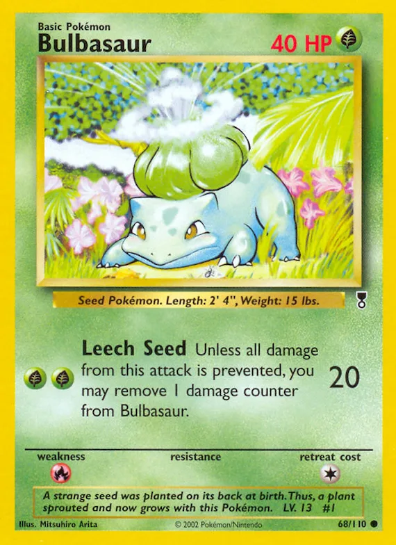 Bulbasaur #68 – Legendary Collection