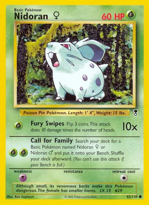 Nidoran ♀ #82 – Legendary Collection