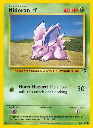 Nidoran ♂ n° 83 – Legendary Collection