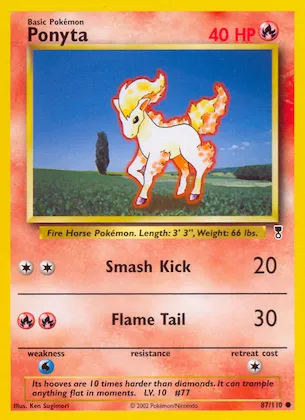 Ponyta n° 87 – Legendary Collection