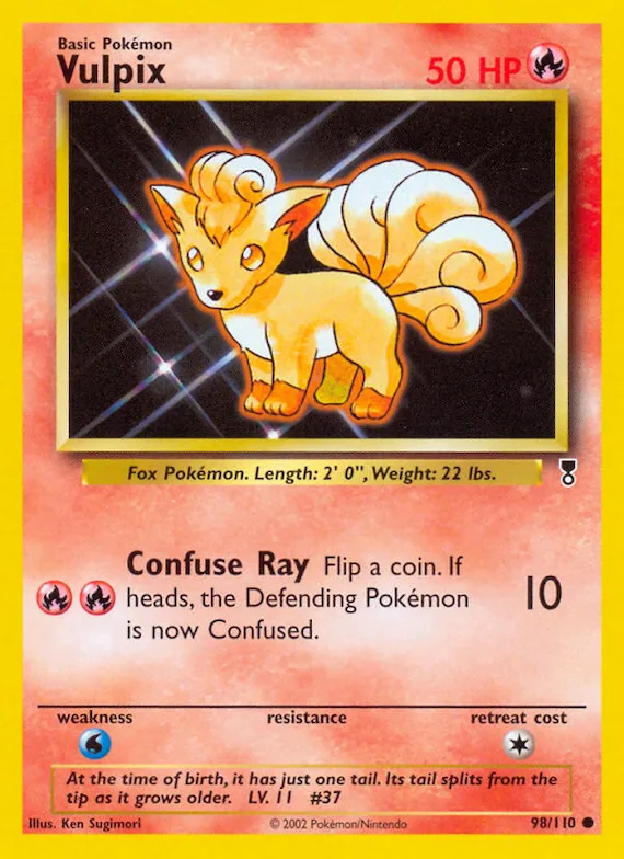 Vulpix #98 – Legendary Collection
