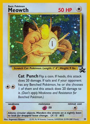 Meowth #10 – WoTC Promo