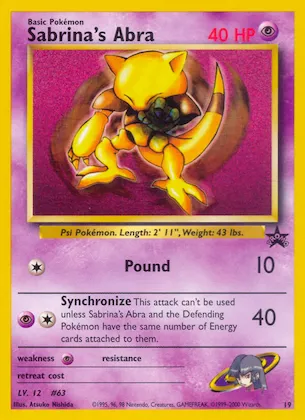 Sabrina's Abra #19 – WoTC Promo