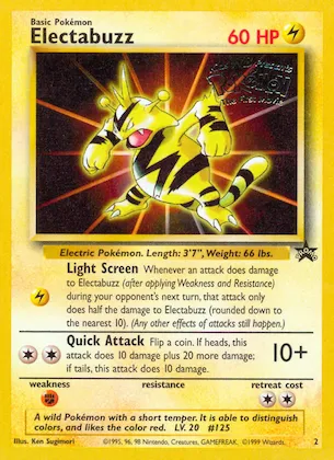 Electabuzz n° 2 – Wizards Black Star Promos