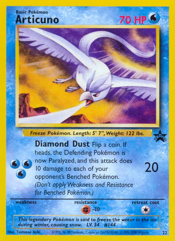 Articuno #22 – WoTC Promo