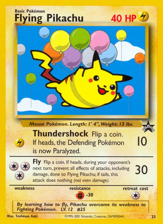 Flying Pikachu #25 – WoTC Promo