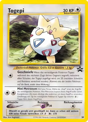 Togepi Nr. 30 – Wizards Black Star Promos