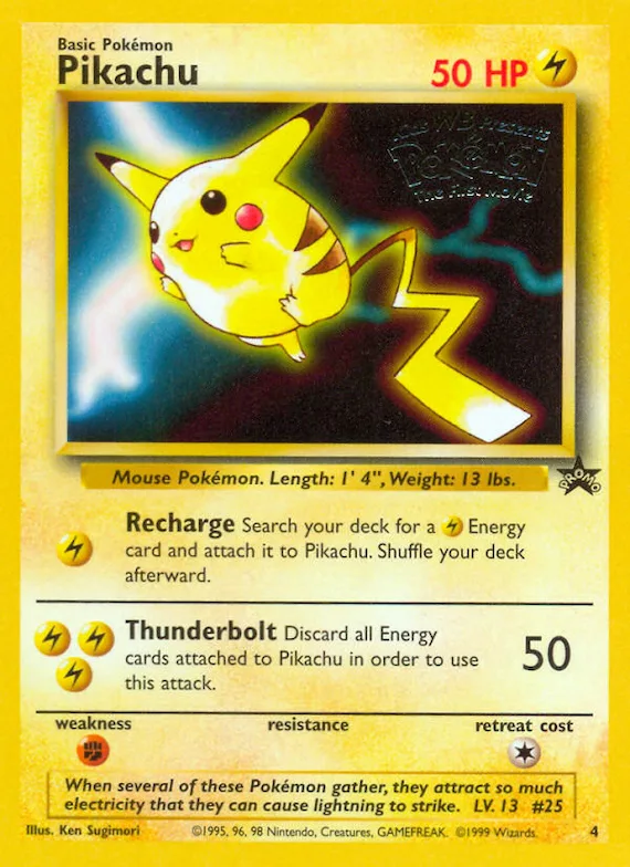 Pikachu #4 – WoTC Promo