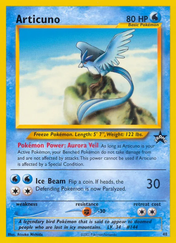 Articuno #48 – WoTC Promo