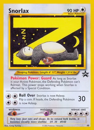 Snorlax Nr. 49 – Wizards Black Star Promos