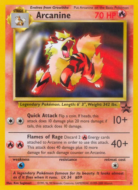 Arcanine #6 – WoTC Promo