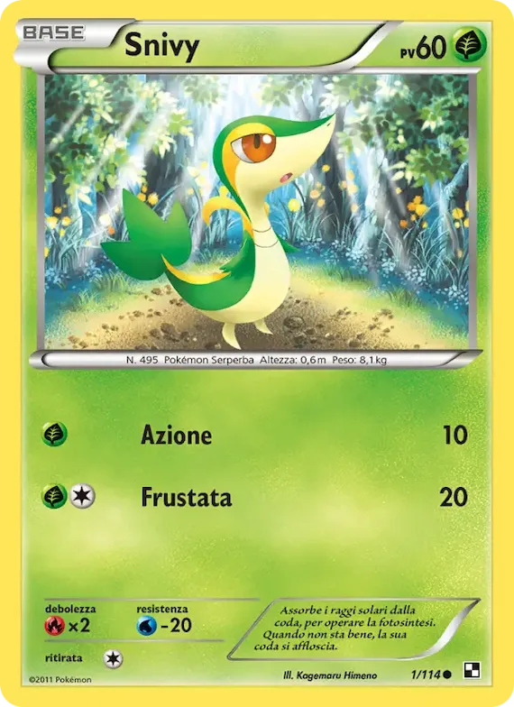 Snivy 1 – Nero e Bianco