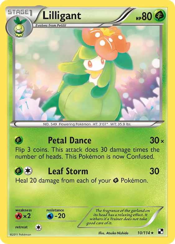Lilligant #10 – Black & White