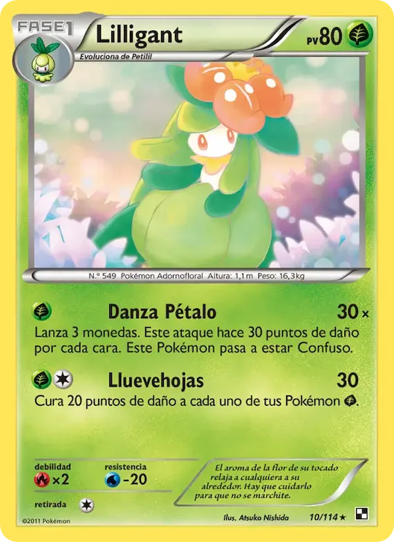 Lilligant 10 – Negro y Blanco