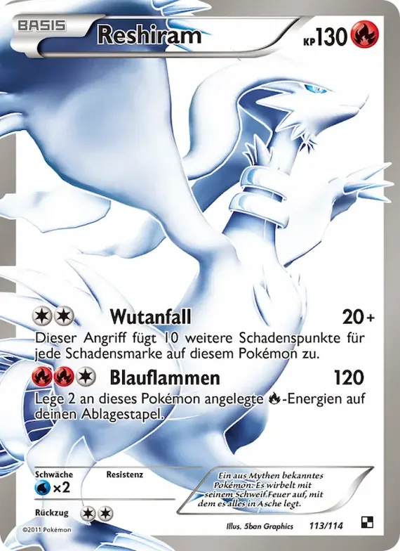Reshiram 113 – Schwarz & Weiß