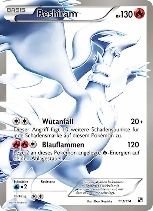 Reshiram 113 – Schwarz & Weiß