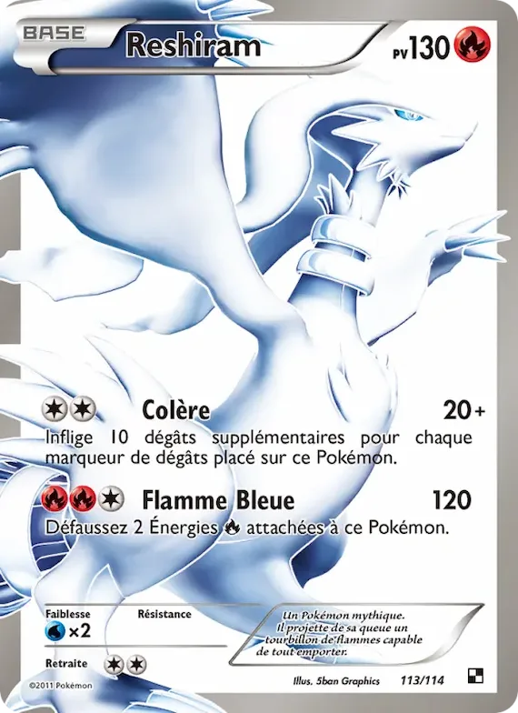 Reshiram 113 – Noir & Blanc