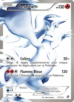 Reshiram 113 – Noir & Blanc