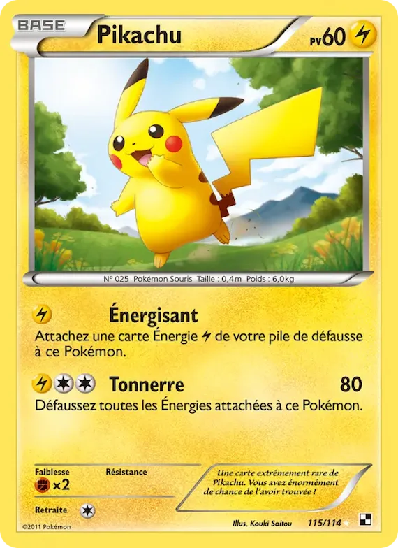 Pikachu 115 – Noir & Blanc
