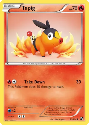 Tepig #16 – Black & White
