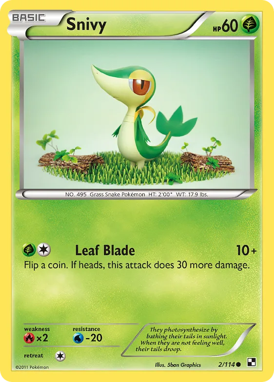 Snivy #2 – Black & White