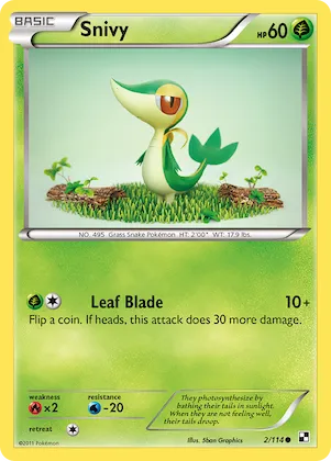 Snivy #2 – Black & White