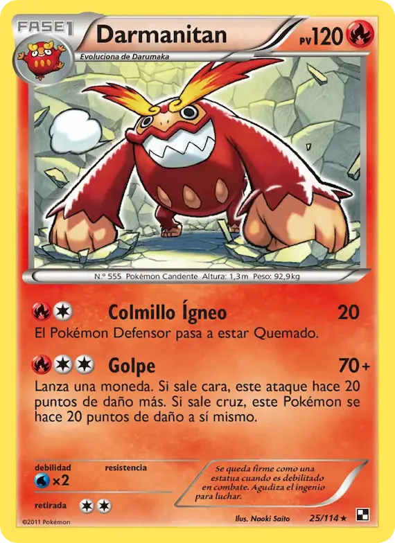 Darmanitan 25 – Negro y Blanco
