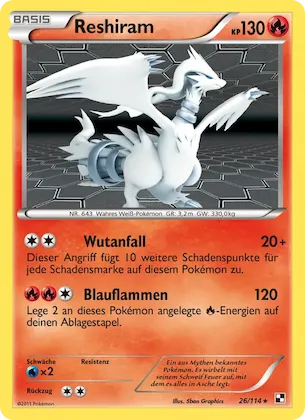 Reshiram 26 – Schwarz & Weiß