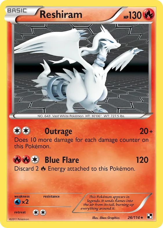 Reshiram #26 – Black & White