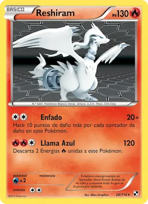 Reshiram 26 – Negro y Blanco