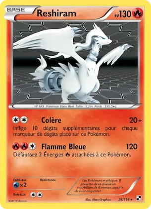 Reshiram 26 – Noir & Blanc