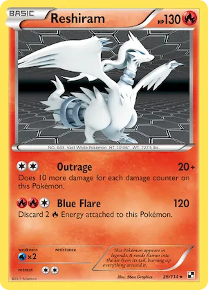 Reshiram #26 – Black & White