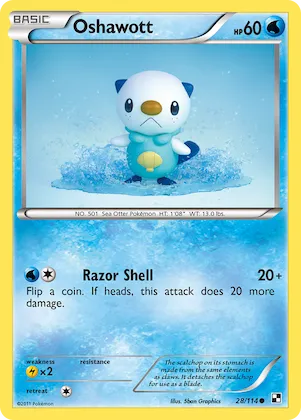 Oshawott #28 – Black & White
