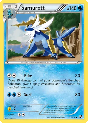 Samurott #31 – Black & White