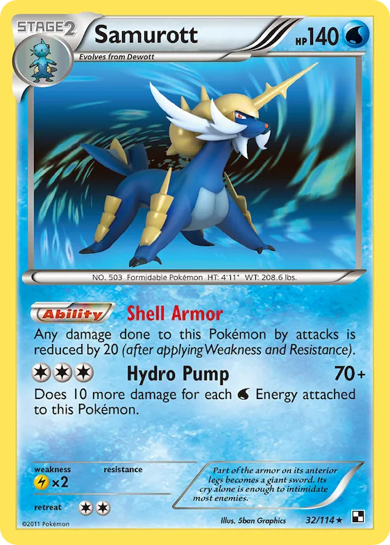 Samurott #32 – Black & White