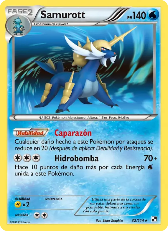 Samurott 32 – Negro y Blanco