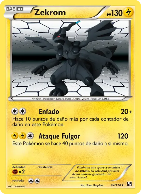Zekrom 47 – Negro y Blanco