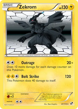 Zekrom #47 – Black & White