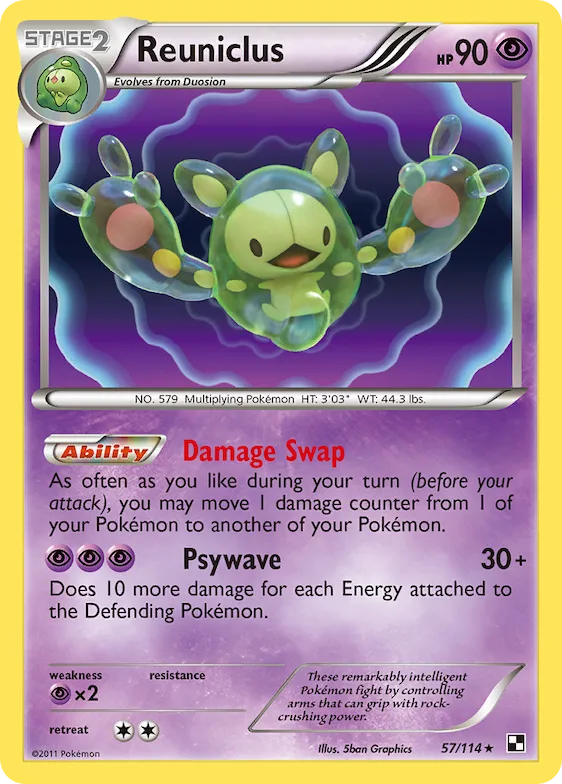 Reuniclus #57 – Black & White