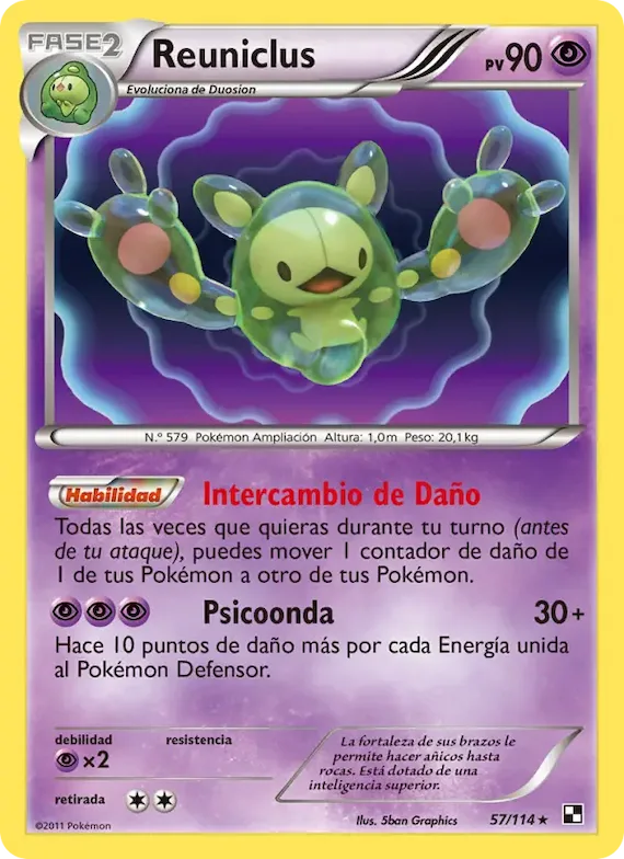 Reuniclus 57 – Negro y Blanco