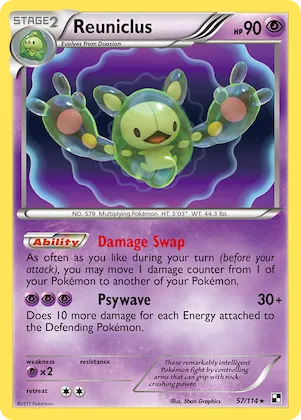 Reuniclus #57 – Black & White